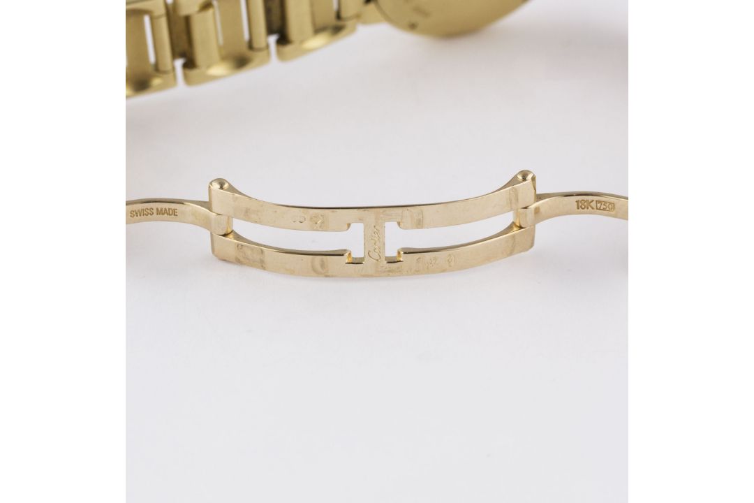 A FINE LADIES 18K SOLID GOLD & DIAMOND CARTIER BALLON BLEU BRACELET WATCH CIRCA 2007, REF. 3006 WITH - Image 7 of 7