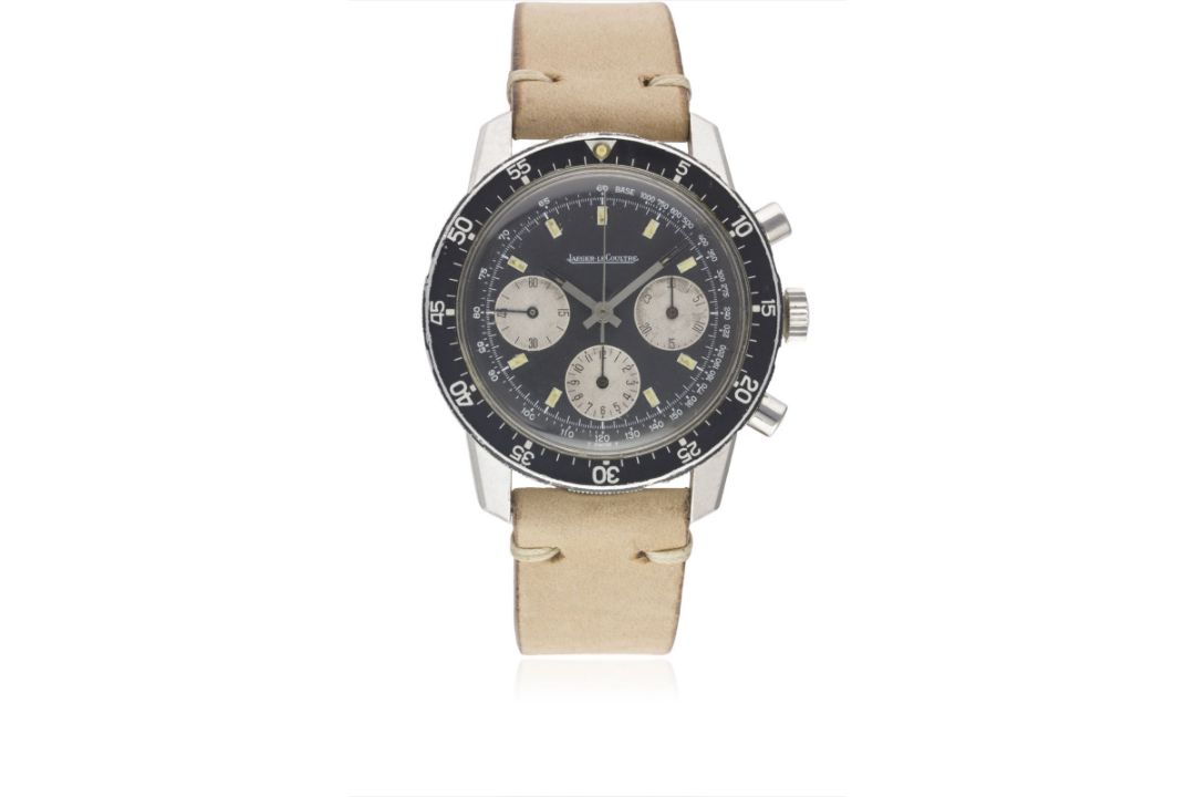 A RARE GENTLEMAN'S STAINLESS STEEL JAEGER LECOULTRE "SHARK" CHRONOGRAPH WRIST WATCH CIRCA 1960s, - Image 2 of 2