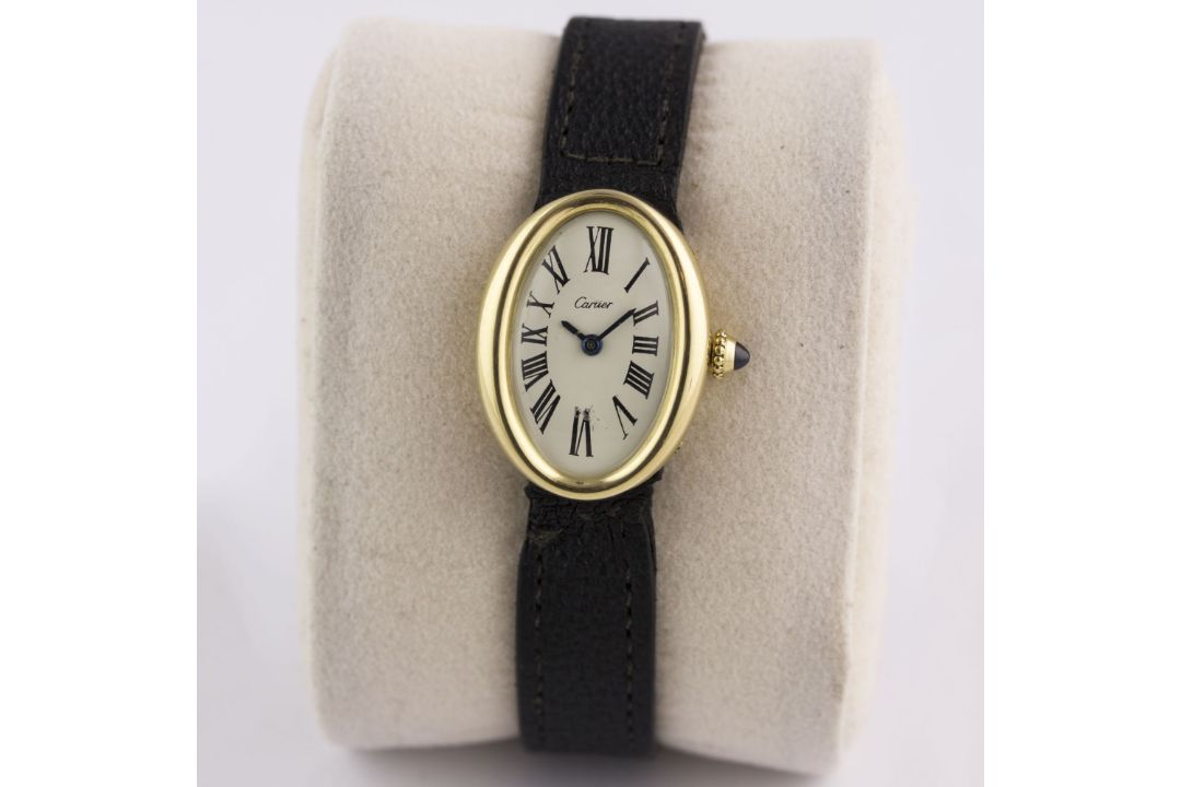 A RARE LADIES 18K SOLID GOLD CARTIER LONDON BAIGNOIRE WRIST WATCH CIRCA 1960s, WITH LONDON HALLMARKS - Image 2 of 10