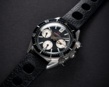 A VERY RARE GENTLEMAN'S STAINLESS STEEL UNIVERSAL GENEVE SPACE COMPAX CHRONOGRAPH WRIST WATCH