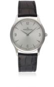 A GENTLEMAN'S STAINLESS STEEL JAEGER LECOULTRE 