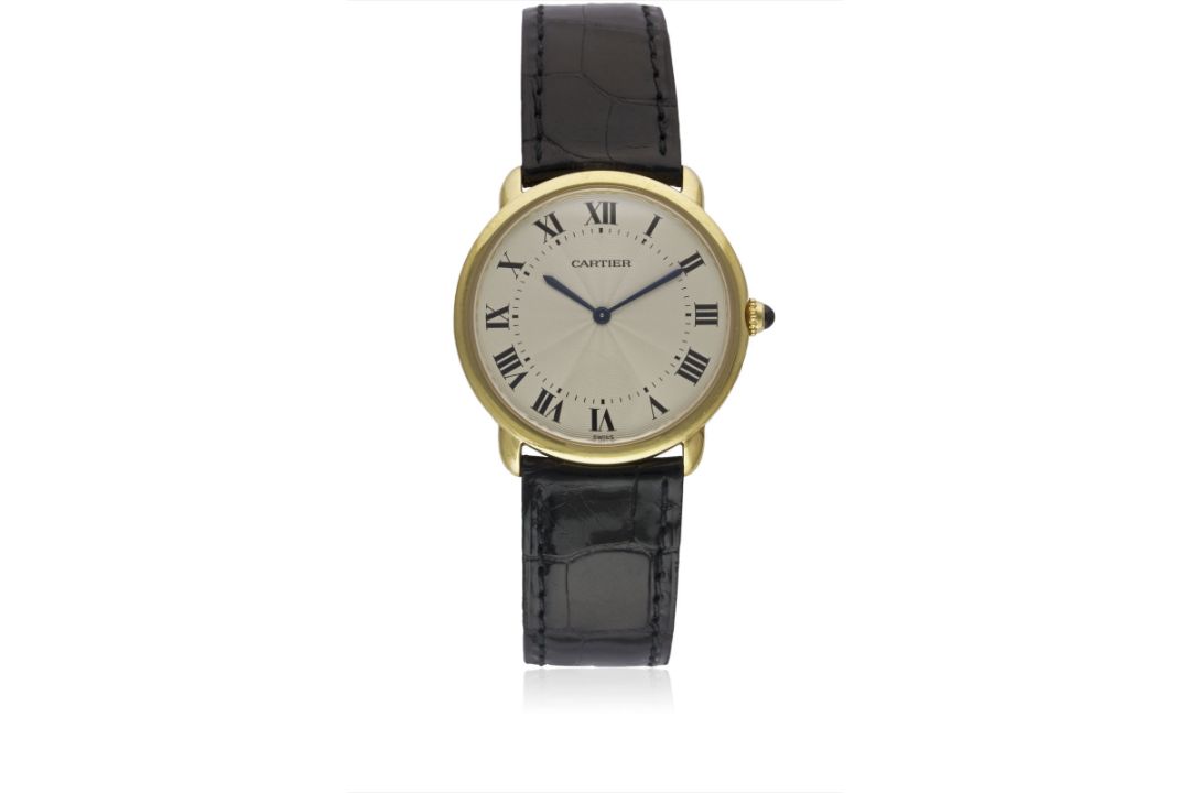 A GENTLEMAN'S 18K SOLID GOLD CARTIER RONDE LOUIS MECANIQUE WRIST WATCH CIRCA 2000, REF. 0900 1 - Image 1 of 10