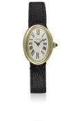 A RARE LADIES 18K SOLID GOLD CARTIER LONDON BAIGNOIRE WRIST WATCH CIRCA 1960s, WITH LONDON HALLMARKS