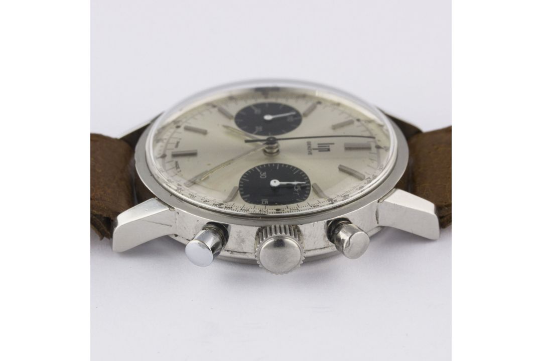 A RARE GENTLEMAN'S STAINLESS STEEL LIP "TOP TIME" CHRONOGRAPH WRIST WATCH CIRCA 1960s, WITH " - Image 7 of 8