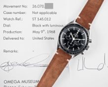 A RARE GENTLEMAN'S STAINLESS STEEL OMEGA SPEEDMASTER PROFESSIONAL 