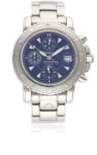 A GENTLEMAN'S STAINLESS STEEL MONTBLANC MEISTERSTUCK AUTOMATIC CHRONOGRAPH BRACELET WATCH CIRCA
