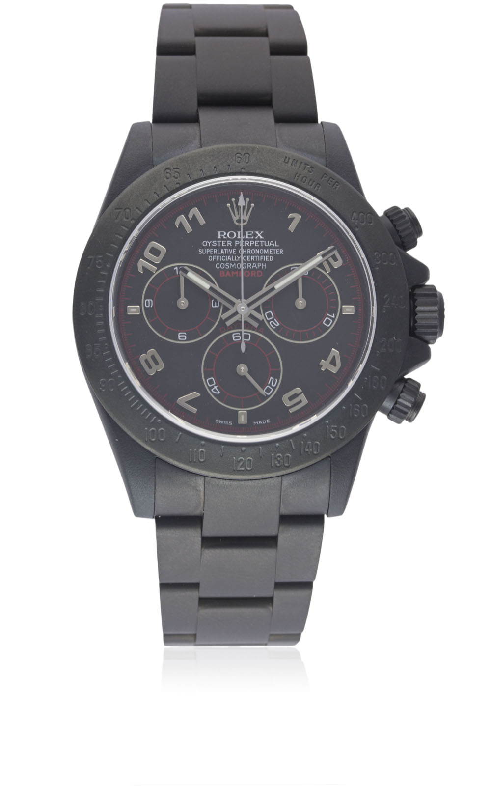 A GENTLEMAN'S PVD COATED STAINLESS STEEL BAMFORD ROLEX OYSTER PERPETUAL COSMOGRAPH DAYTONA - Image 2 of 10