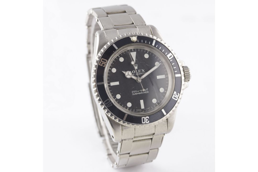 A RARE GENTLEMAN'S STAINLESS STEEL ROLEX OYSTER PERPETUAL SUBMARINER BRACELET WATCH DATED 1967, REF. - Image 5 of 12