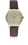 A GENTLEMAN'S 9CT SOLID GOLD IWC SCHAFFHAUSEN AUTOMATIC WRIST WATCH CIRCA 1960s Movement: 21J,