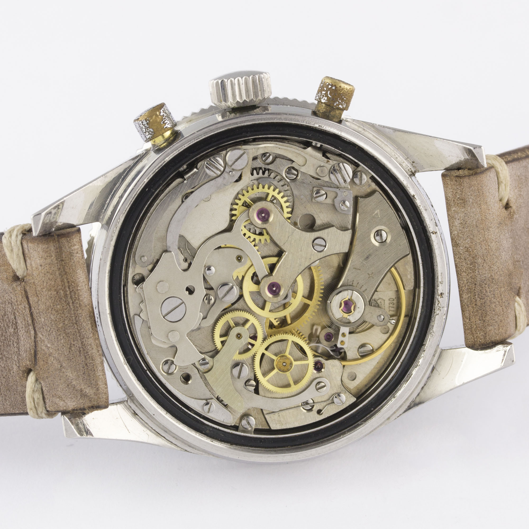 A RARE GENTLEMAN'S STAINLESS STEEL YEMA YACHTINGRAF CHRONOGRAPH WRIST WATCH CIRCA 1967 Movement: - Image 8 of 11