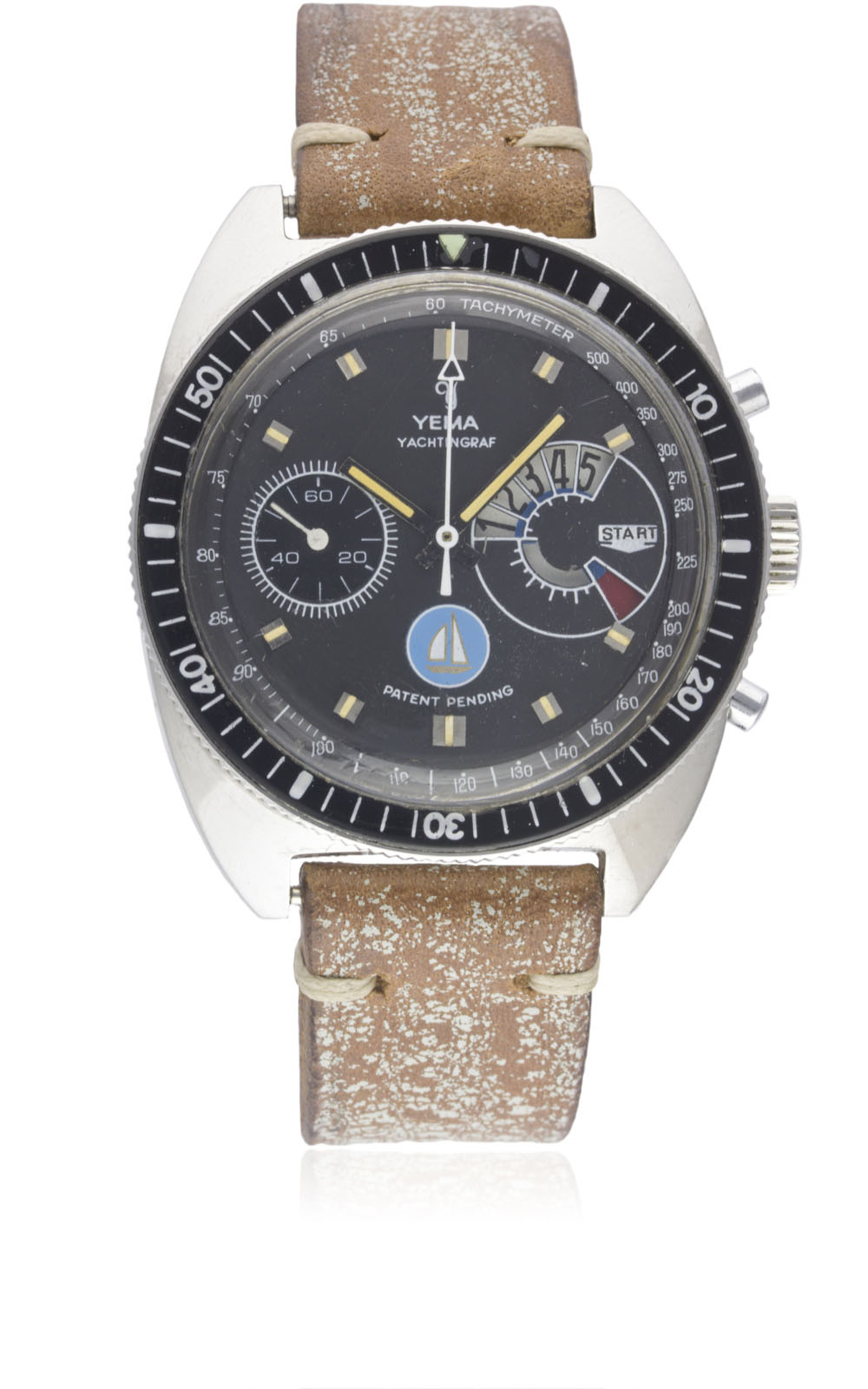 A RARE GENTLEMAN'S STAINLESS STEEL YEMA "JUMBO" YACHTINGRAF RÉGATE PATENT PENDING CHRONOGRAPH - Image 2 of 2