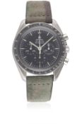 A GENTLEMAN'S STAINLESS STEEL OMEGA SPEEDMASTER PROFESSIONAL CHRONOGRAPH WRIST WATCH CIRCA 1973,