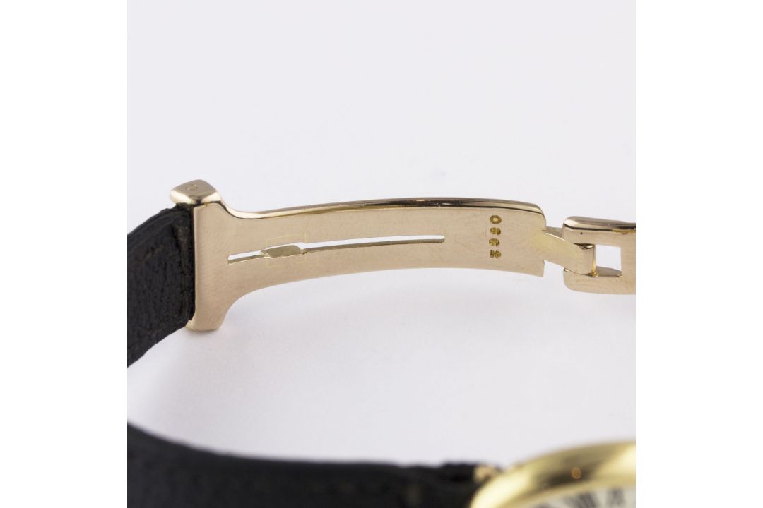 A RARE LADIES 18K SOLID GOLD CARTIER LONDON BAIGNOIRE WRIST WATCH CIRCA 1960s, WITH LONDON HALLMARKS - Image 7 of 10