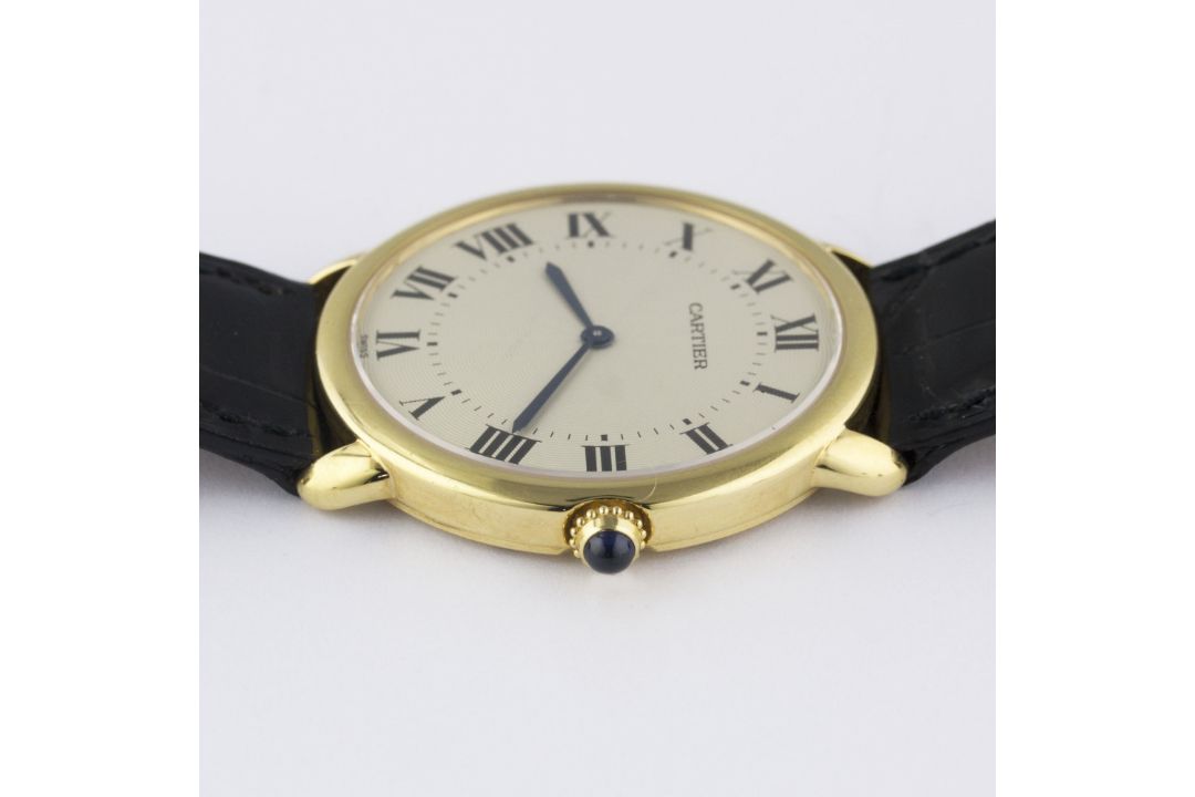 A GENTLEMAN'S 18K SOLID GOLD CARTIER RONDE LOUIS MECANIQUE WRIST WATCH CIRCA 2000, REF. 0900 1 - Image 8 of 10