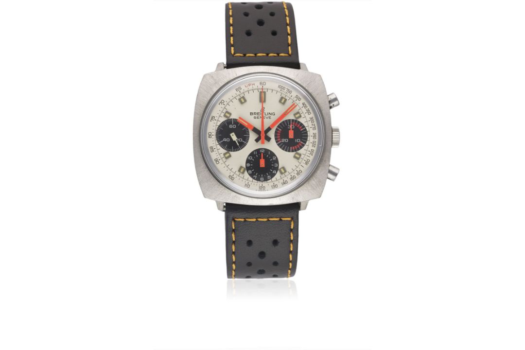 A GENTLEMAN'S STAINLESS STEEL BREITLING TOP TIME CHRONOGRAPH WRIST WATCH CIRCA 1969, REF. 814