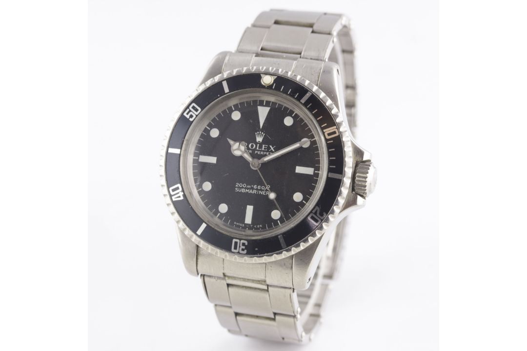 A RARE GENTLEMAN'S STAINLESS STEEL ROLEX OYSTER PERPETUAL SUBMARINER BRACELET WATCH DATED 1967, REF. - Image 4 of 12
