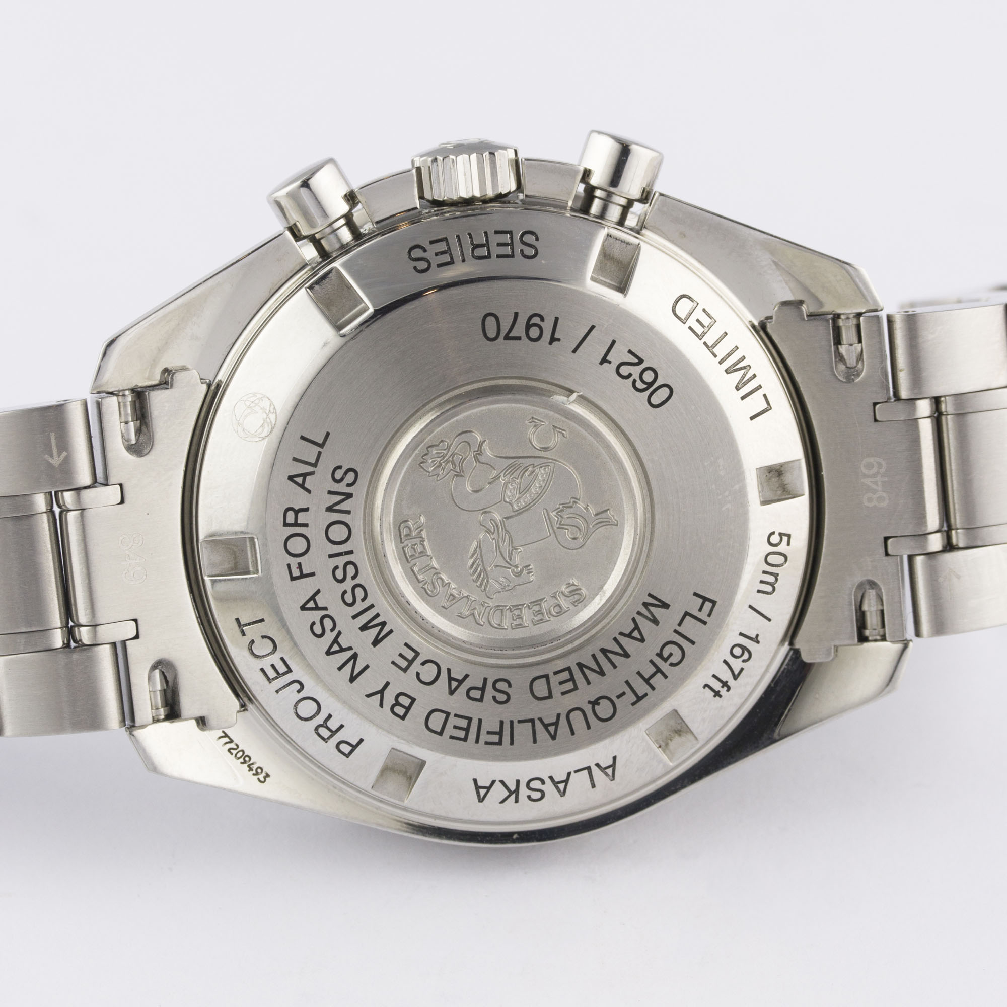 A RARE GENTLEMAN'S STAINLESS STEEL OMEGA SPEEDMASTER PROFESSIONAL "ALASKA PROJECT" CHRONOGRAPH - Image 8 of 10