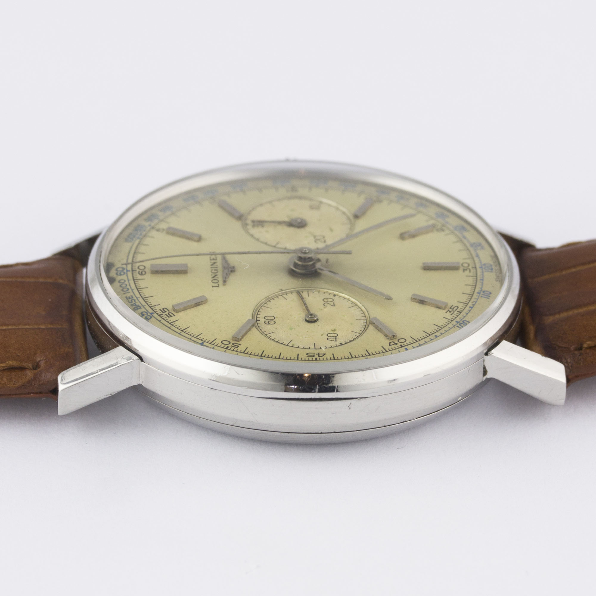 A GENTLEMAN'S STAINLESS STEEL LONGINES FLYBACK CHRONOGRAPH WRIST WATCH DATED 1964, REF. 7414 WITH - Image 11 of 11