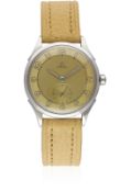 A GENTLEMAN'S STAINLESS STEEL OMEGA AUTOMATIC WRIST WATCH CIRCA 1952, REF. 2374/3 WITH 