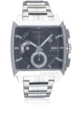 A GENTLEMAN'S STAINLESS STEEL TAG HEUER MONACO LS AUTOMATIC CHRONOGRAPH BRACELET WATCH CIRCA 2010,