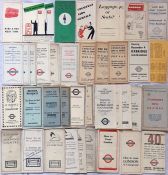 Quantity of 1920s-40s (mainly 1930s) London Transport LEAFLETS incl bus hire, stopping the bus,