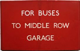 London Transport bus stop enamel G-PLATE 