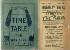 TIMETABLE BOOKLETS comprising 
