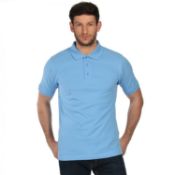 Regatta Professional Mens Cotton Polo shirt, SIZE-small COLOUR-BLUE SKIES (BOX 29)RRP £18 This