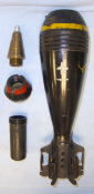 MINT, WW2 Japanese 81mm HE Mortar Round For Type 99 Mortars