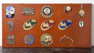 Konvolut von 13 Autoplaketten, MAC (Mainzer Automobilclub), um 1900: 1. 