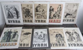 Konvolut von 5 Werbeplakaten m. der Aufschrift 