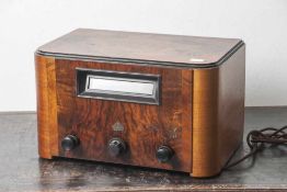 Radio, Simens, Modell 47 W. Ätherzeppgerät mit Holzgehäuse. Länderscala BJ 1933/34. Ca. 41 x 28 x