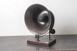 Lautsprecher, Horn, wohl 20/30er Jahre, Metallausführung. DM 33,5 cm.