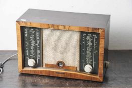 Radio, Lumophon, Modell WD 660, Bruckner & Spark in Nürnberg. Holzgehäuse 1949/50. Ca. 51 x 34 x