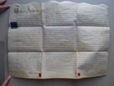 Recht.- Großbritannien.- Handschriftlicher Mietvertrag zwischen Thomas Herod und Henry Denis für