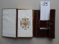 Stammbücher.- 'Souvenir'. Stammbuch aus der Familie Lauer. Meist Leipzig, 1839-1848. 46 Blätter