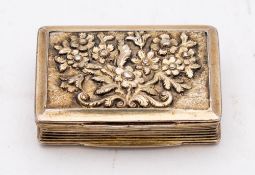 A George IV silver gilt vinaigrette, maker T.