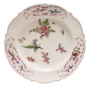 A Chelsea plate: of 'Warren Hastings' type,