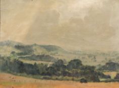* Cyril Mann [1911-1980]- The Backwater:- signed and inscribed on a label attached to the