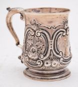 A George II mug, maker John Langlands I, Newcastle, 1759: initialled,