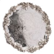 A William IV silver salver, maker James Dixon & Sons, Sheffield, 1835: inscribed,