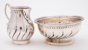 A George III sparrow beak cream jug, maker Samuel Godbehere & Edward Wigan, London,