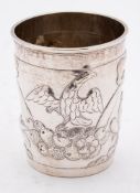 A late 18th Century Russian silver charka, assay master Andrei Andreyev, Moscow,