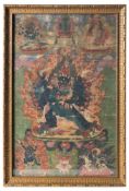 A Far Eastern Buddhistic thangka: of traditional design,