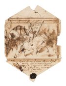 William Etty [1787-1849]- An interesting album of original sketches:- including Joan of Arc by the