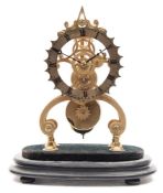 A Victorian English skeleton clock: the eight-day duration,