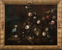 Attributed to Karel Borchaert Voet [1670-1743] - A parrot, flowers, figs,