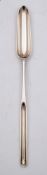 A George III silver marrow scoop, maker George Smith, London, 1780: crested,