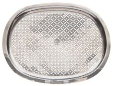 A George III silver strainer, maker's mark clipped possibly BD for Burrage Davenport, London,