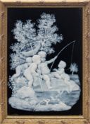 A George Jones pate-sur-pate earthenware plaque,